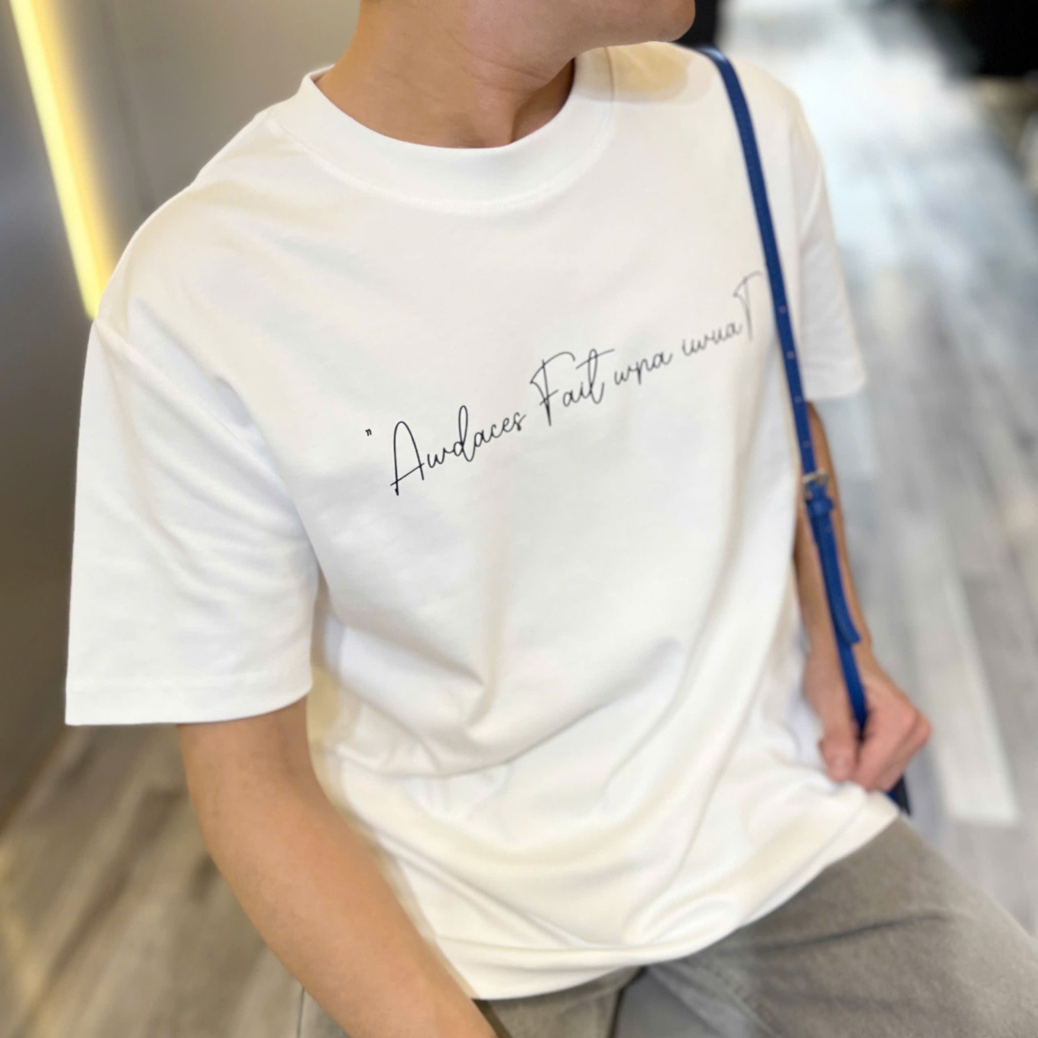  [ẢNH THẬT] Áo Phông Ngắn Tay Nam Chữ Nhỏ T588 