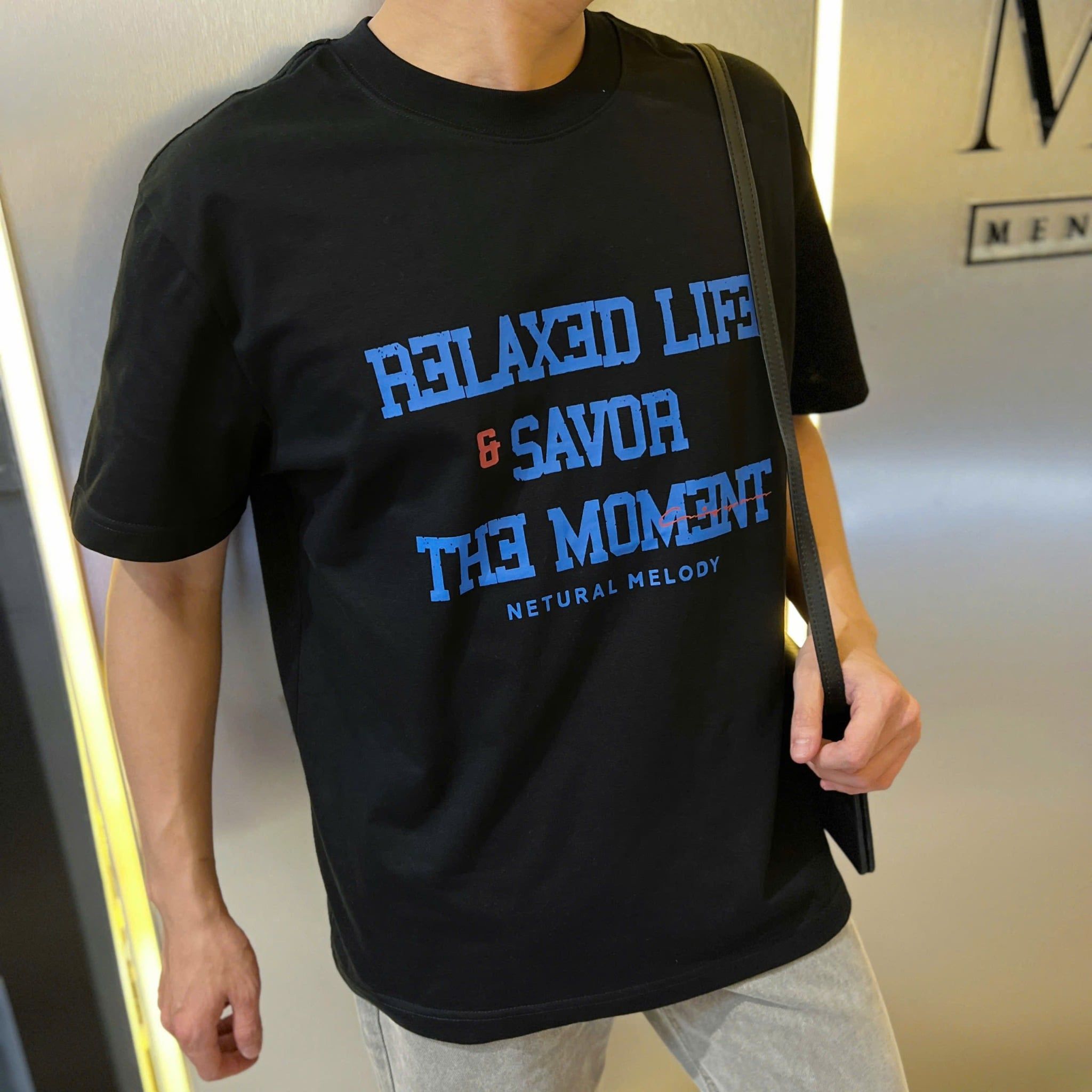  [ẢNH THẬT] Áo Phông Ngắn Tay Nam Nữ In Chữ To T553 