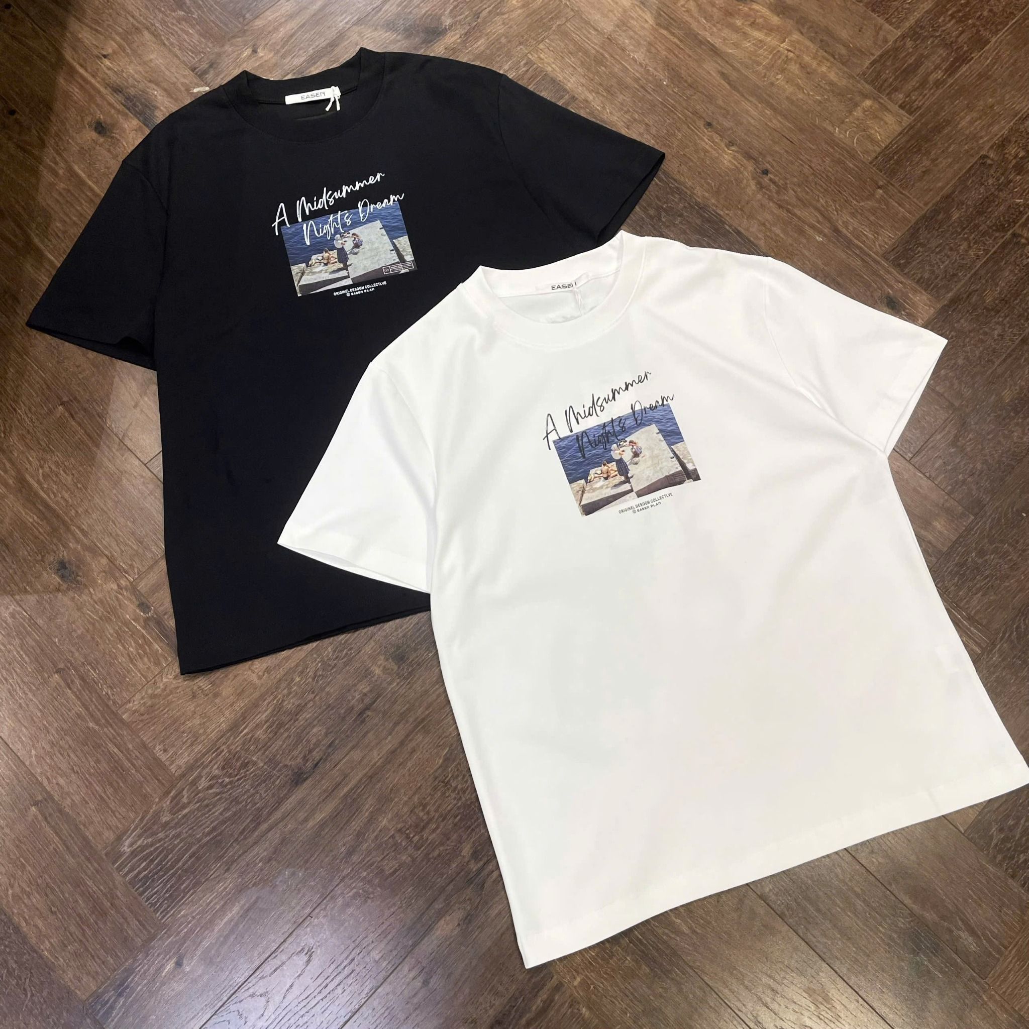  [ẢNH THẬT] Áo Phông Ngắn Tay Nam Nữ In Hình Người T567 