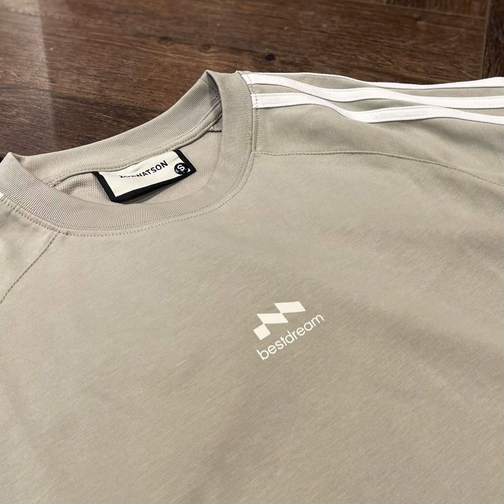  [ẢNH THẬT] Áo Phông Ngắn Tay Nam Nữ Sọc Vai 2707 