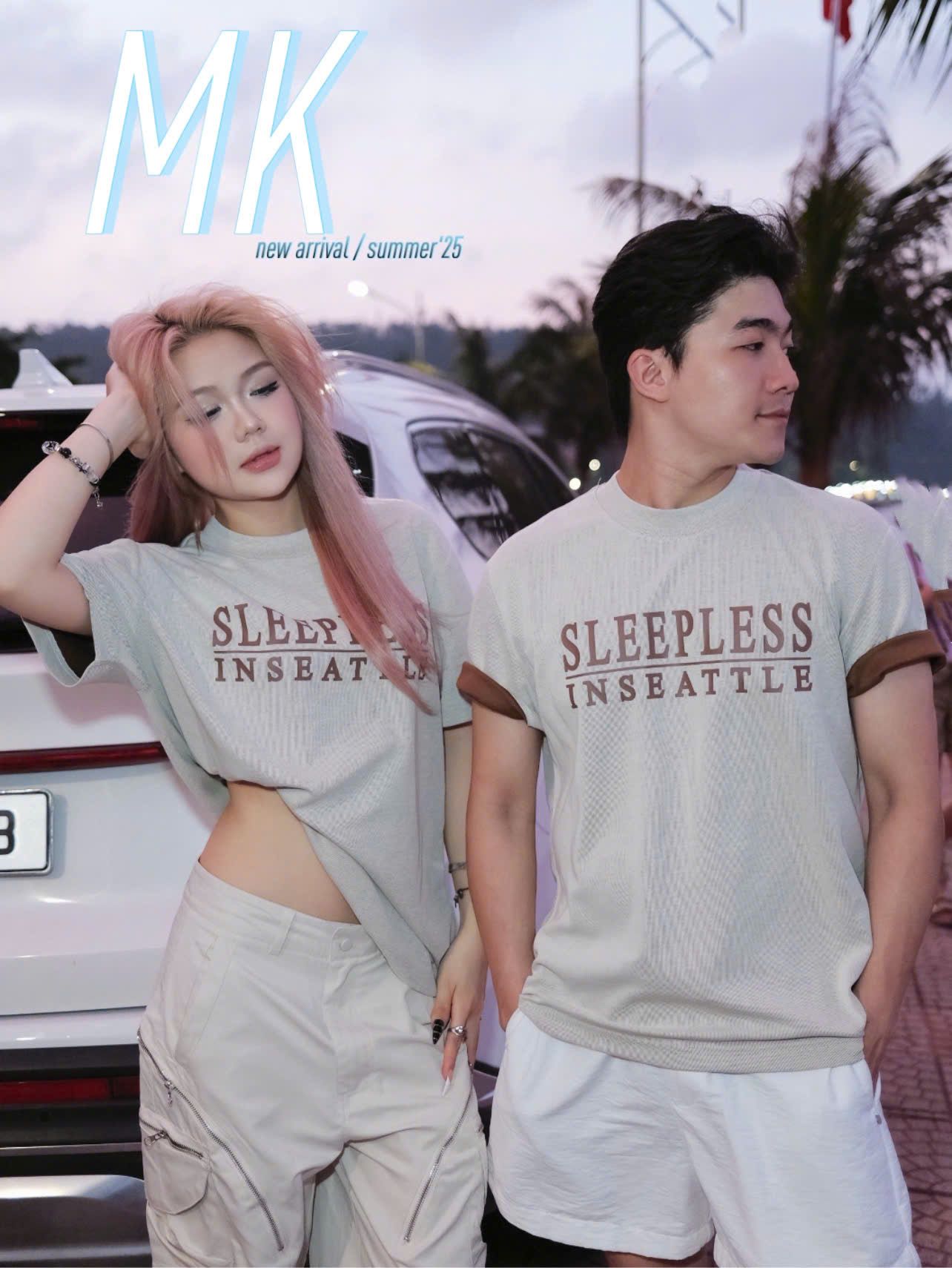  [Ảnh Thật] Áo Phông Ngắn Tay Nam Nữ Chữ Sleep Less 562 