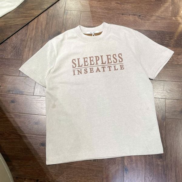  [Ảnh Thật] Áo Phông Ngắn Tay Nam Nữ Chữ Sleep Less 562 