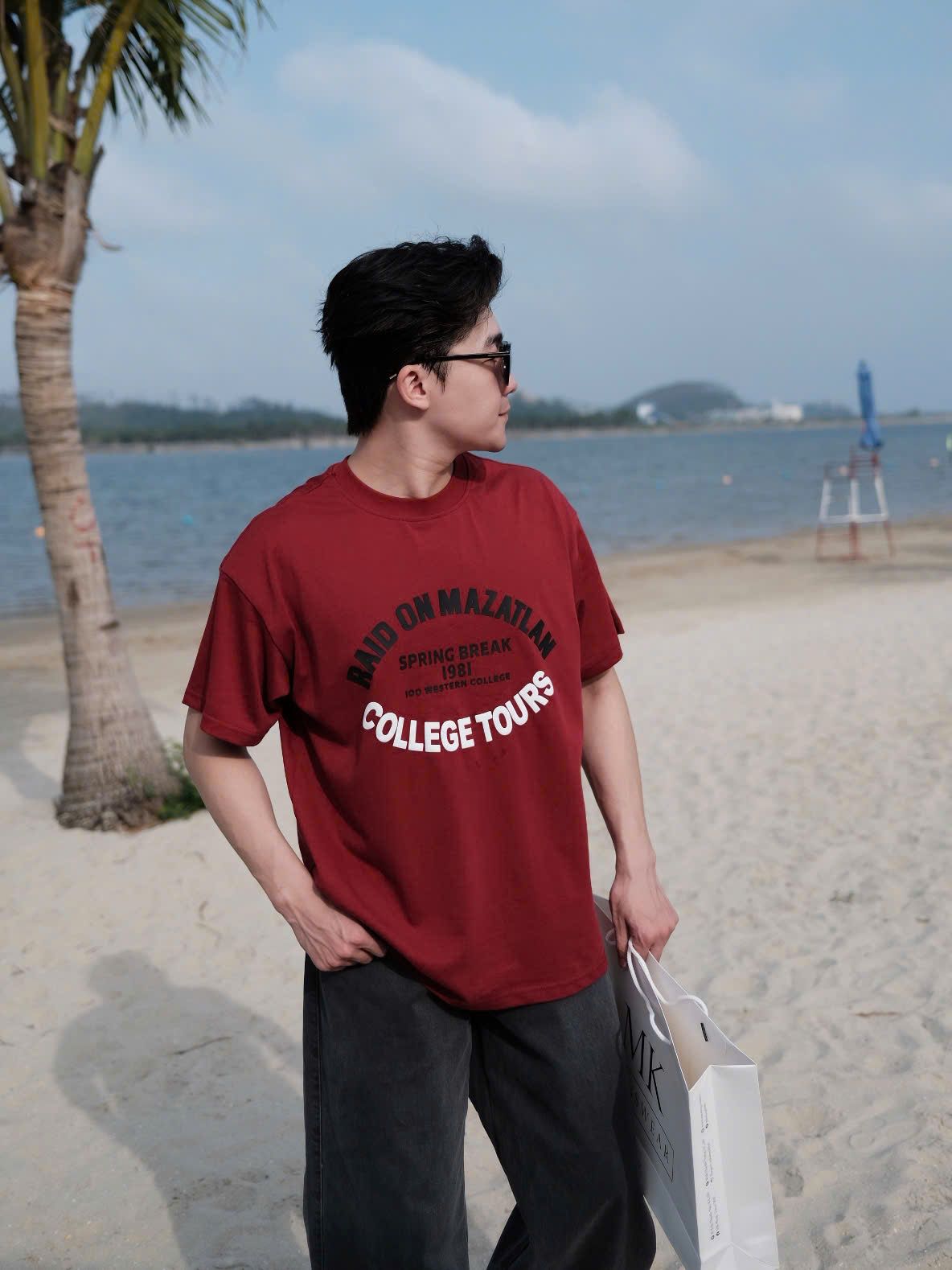  [ẢNH THẬT] Áo Phông Ngắn Tay Nam Nữ In Chữ 3305 