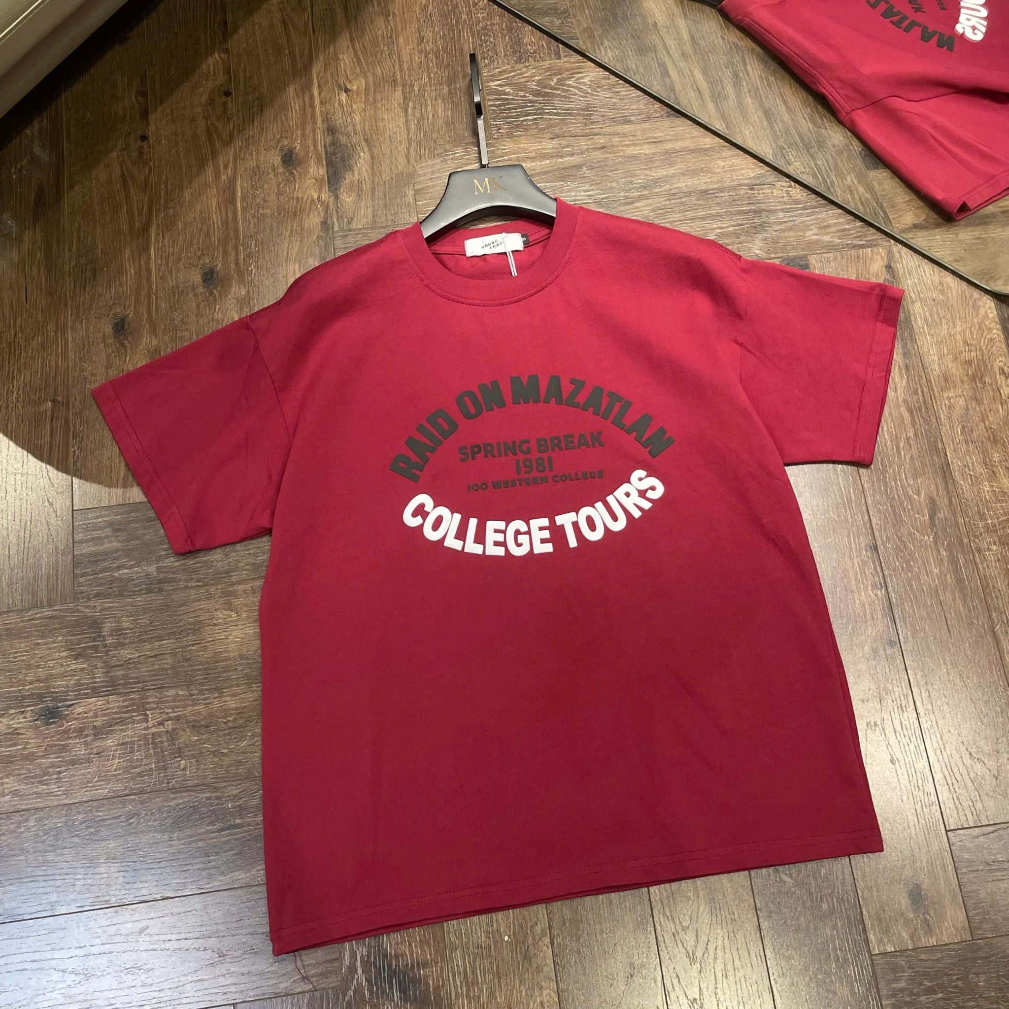  [ẢNH THẬT] Áo Phông Ngắn Tay Nam Nữ In Chữ 3305 