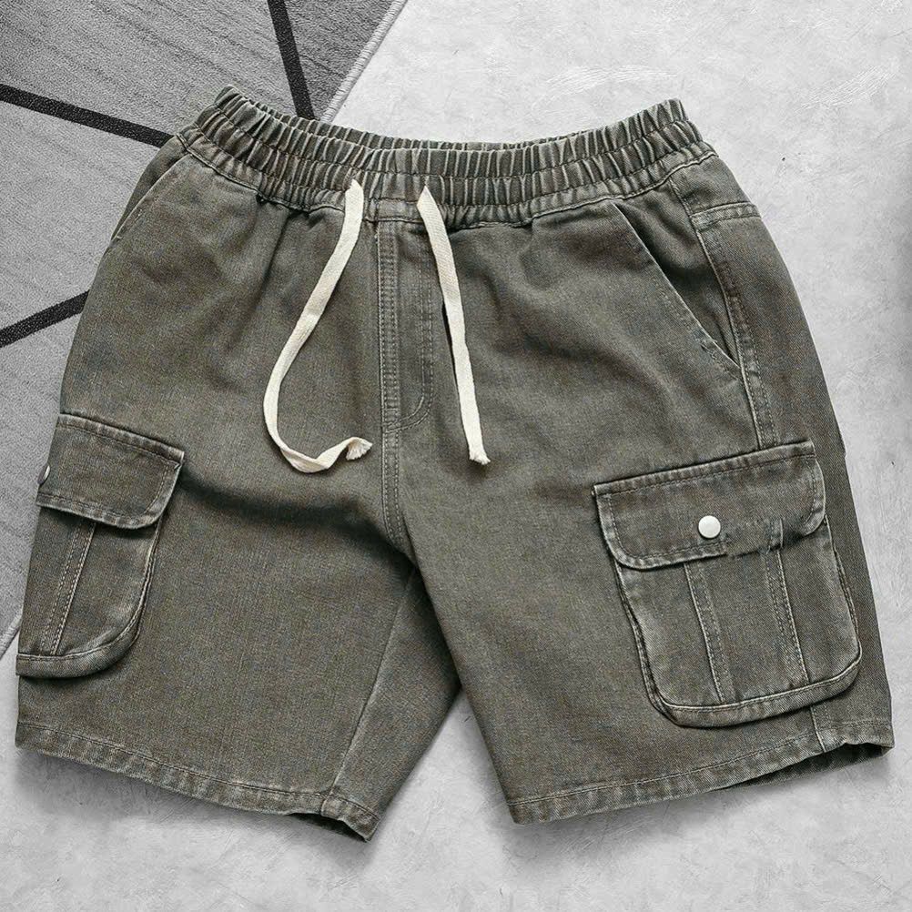 [ẢNH THẬT] Short Jean Túi Hộp KAF Nam 2 màu 25 