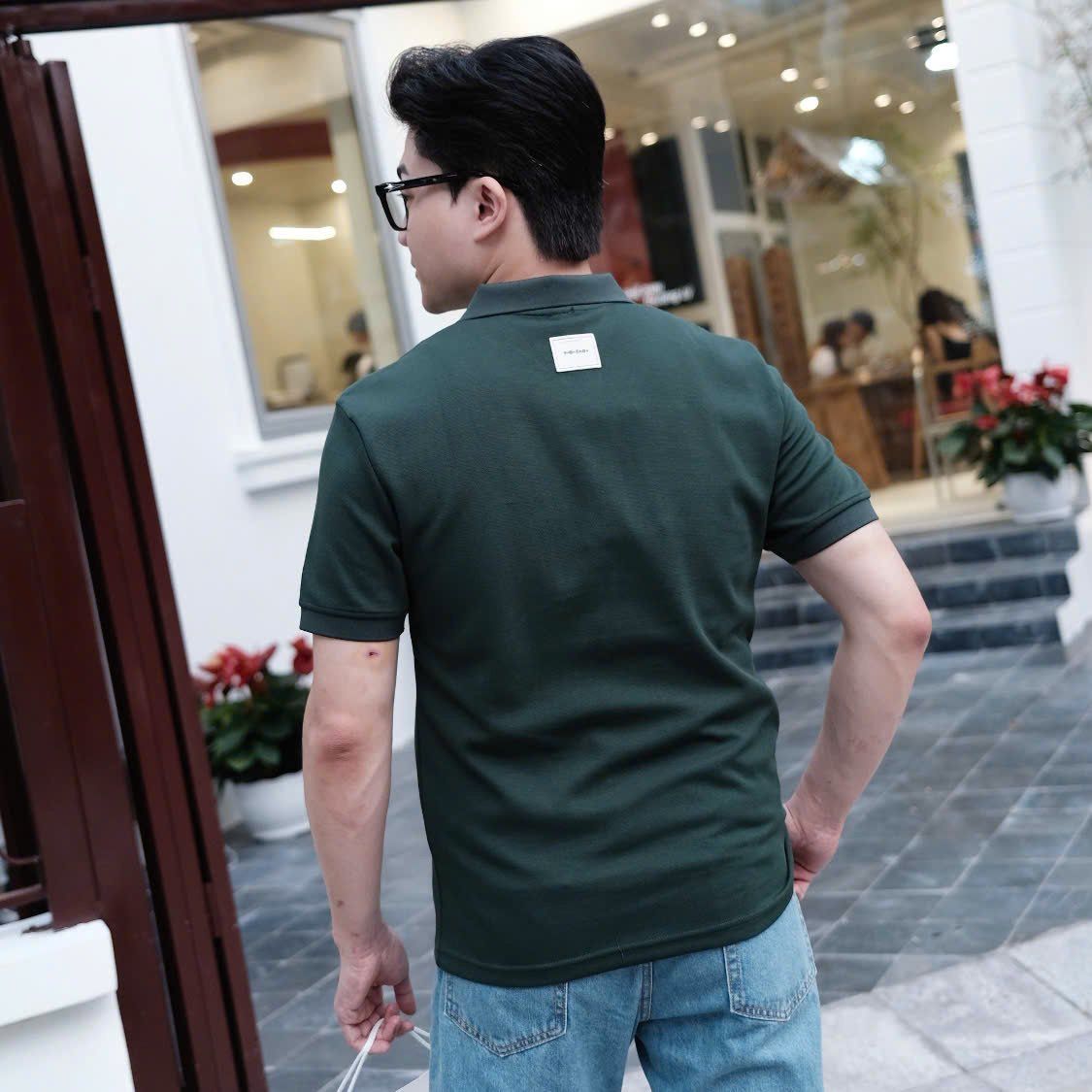  [ẢNH THẬT] Polo Ngắn Tay Nam Khoá Cổ Trơn 998 