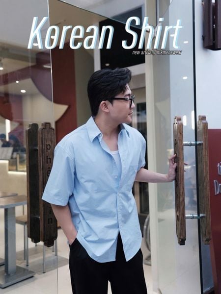  [ẢNH THẬT] Sơ Mi Ngắn Tay Nam Hàn Quốc 3905 