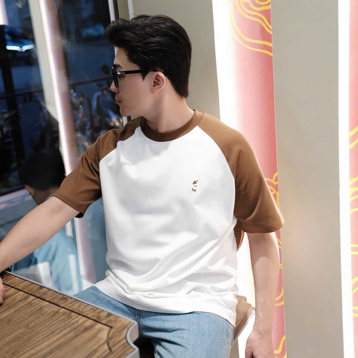  [ẢNH THẬT] Áo Phông Ngắn Tay Nam Cải Tay Logo Ngựa 927 