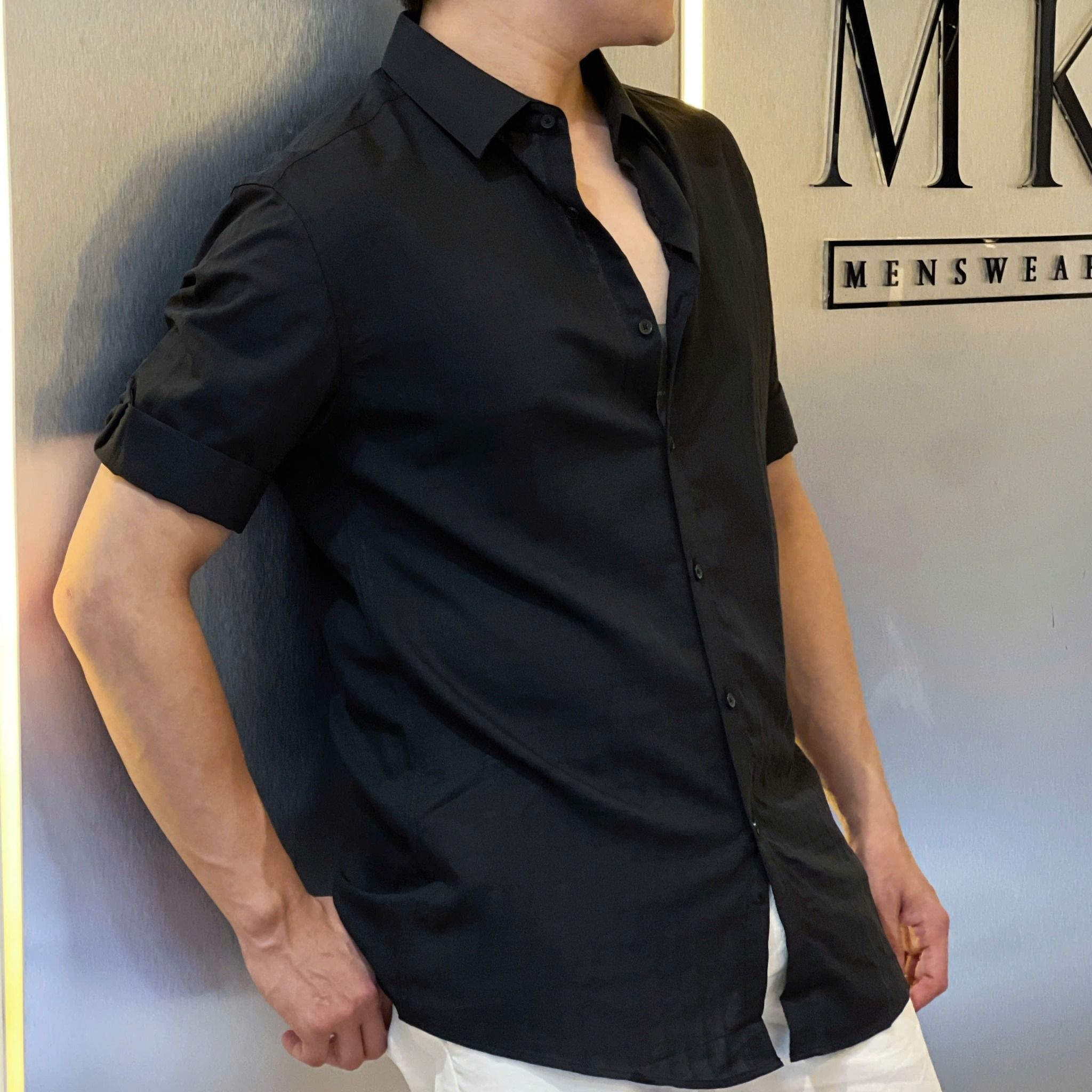  [ẢNH THẬT] Sơ Mi Ngắn Tay Nam AKUBA Vân Sọc 25 