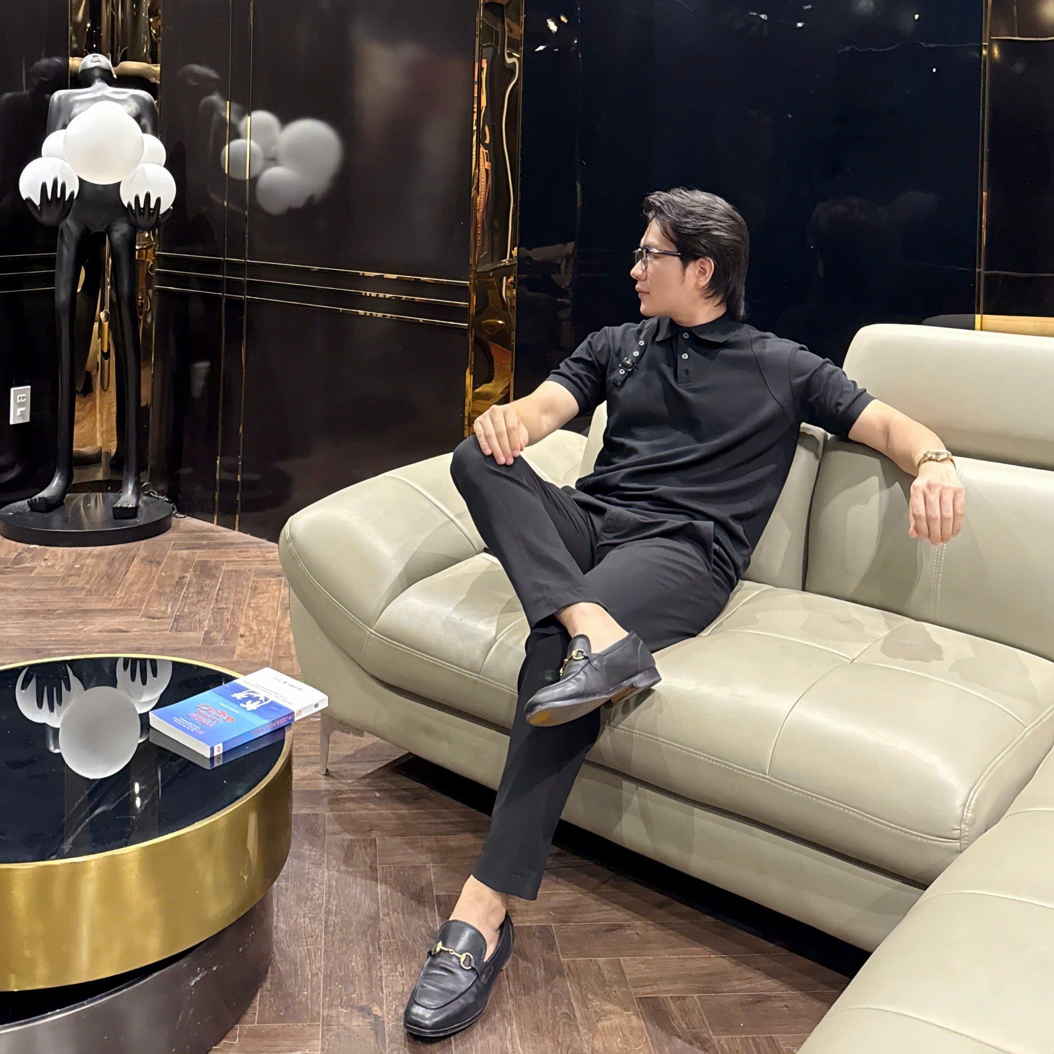  [ẢNH THẬT] Polo Ngắn Tay Nam Trơn Phối Vai 25 