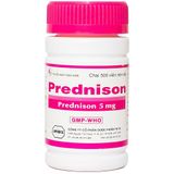 Prednison Prednisolon 5mg Uphace TW 25 (C/500v) (Hồng)