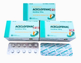 Aceclofenac 100mg Khapharco (H/100v) (viên nén)