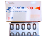 Usclacid Clarithromycin 500mg USP (H/30v) (viên nén bao phim)