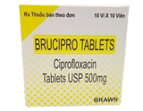 Ciprofloxacin 500Mg Brawn (H/100V) (Ấn)