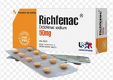 Richfenac Diclofenac 50mg Usarichpharm (H/50v) (viên nén)