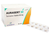 Aurasert Sertraline Tablets 50mg Aurobindo (H/28v) (viên nén)