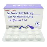 Indform Metformin 850mg Ind Swift (H/56v) (viên nén bao phim)