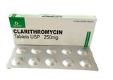 Clarithromycin Tablets 250mg Brawn (H/10v) (Nhỏ) (Date cận)