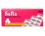 Sara Paracetamol 500Mg Thai Nakorn (H/20Vỉ/10v) (viên nén)