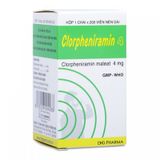 Clorpheniramin 4mg Dhg (C/200v) (viên nén)