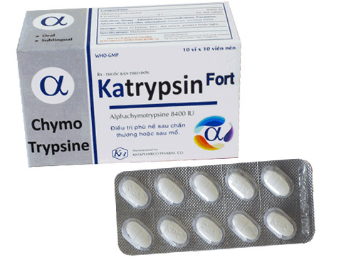 KATRYPSIN 8400 IU GIẢM SƯNG TẤY HIỆU QUẢ SAU PHẪU THUẬT VÀ BỎNG