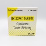Ciprofloxacin 500Mg Brawn (H/100V) (Ấn)