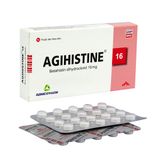 Agihistine Betahistin 16mg Agimexpharm (H/40v) (viên nén)