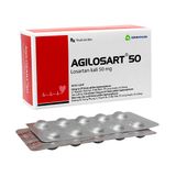 Agilosart Losartan 50mg Agimexpharm (H/40v) (vỉ nhôm)