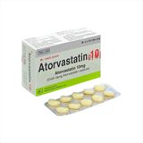 Atorvastatin 10mg Khapharco (H/100v) (viên nén)