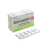 Atorvastatin 20mg Khapharco (H/100v) (viên nén)