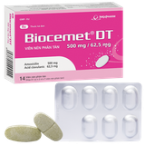 Biocemet DT 500/62,5mg Imexpharm (H/14v) (viên nén phân tán)