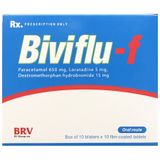 Biviflu F Paracetamol 650mg BRV (H/100v) (viên nén bao phim)