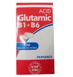 Acid Glutamic B1 + B6 PP Pharco (C/100v) (viên nén)