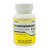 Clorpheniramin 4mg Imexpharm (C/200v) (viên nén)