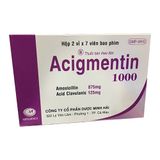 Acigmentin 1G Minh Hải (Vỉ nhôm) (H/14V) (viên bao phim)