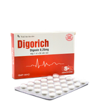 Digorich Digoxin 0,25mg USAR (H/30v) (viên nén)
