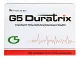 G5 Duratrix Clopidogrel 75mg Hataphar (H/5Túi/10vỉ/10viên)