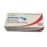 Zyrova Rosuvastatin 20mg Tablets Zydus (H/100v) (viên nén bao phim)