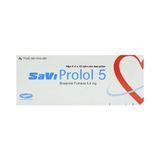 Savi Prolol 5 Savipharm (H/30v) (viên nén bao phim)