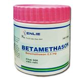 Betamethason 0,5mg Enlie (C/500v) (Nắp hồng)