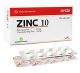 ZINC 10 Kẽm Gluconat 70mg Agimexpharm (H/100V)(viên nén)(Date cận)
