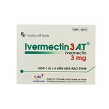 Ivermectin 3mg AT.Pharco (h/4v) (viên nén bao phim)