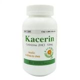 Kacerin Tablet Cetirizine 10mg Khapharco (C/1000v) (viên nén)