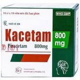 Kacetam Piracetam 800Mg Khapharco (H/100V) (viên nén bao phim)