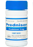 Prednison Prednisolon 5mg Uphace TW 25 (C/500v) (Xanh)
