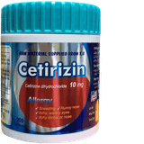 Cetirizin hcl 10mg usanic (c/200v) (viên nén)