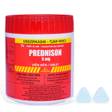 Prednison 5mg Imexpharm (C/500v) (viên nén 1 lớp)