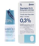 Nhỏ Mắt Sanlein 0.3% Santen (C/5Ml)