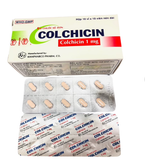 Colchicin 1mg Khapharco (H/100V) (viên nén)