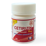 Cetirizin 10mg Usarichpharm (C/100v) (Chai) (viên nén bao phim)